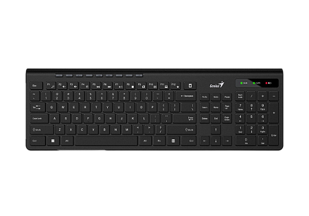 Wireless Keyboard Genius SlimStar 7230, Multimedia, 12 Fn Keys, Chocolate keys, Battery indicator, 1 Wireless Keyboard Genius SlimStar 7230, Multimedia, 12 Fn Keys, Chocolate keys, Battery indicator, 1