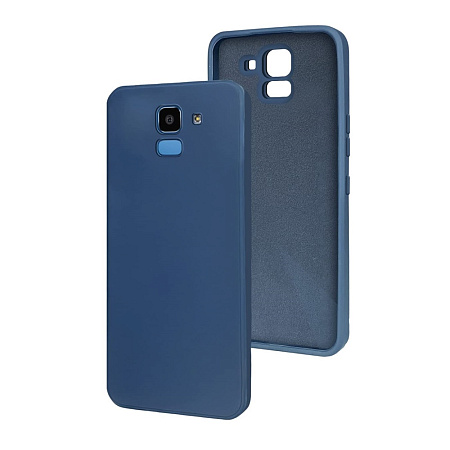 Helmet Case TPU Suede Samsung J6 (2018), Dark Blue