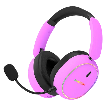 Игровая Гарнитура HATOR Phoenix 2, Bluetooth/USB, Cyber Violet