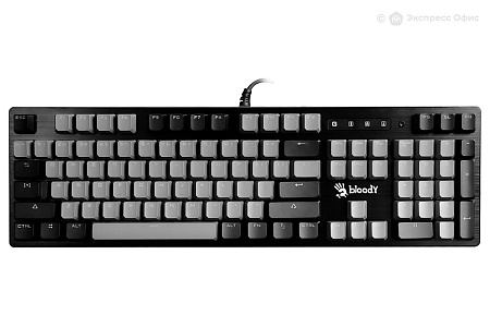 Gaming Keyboard Bloody B828N, Mechanical, Optical Tackile SW, Fn keys, Aluminum, Spill-resistant, Ne