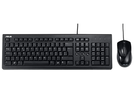 Keyboard & Mouse Asus U2000, Multimedia, Elegant style, Silent, Solid construction, 1000 dpi, 3 butt