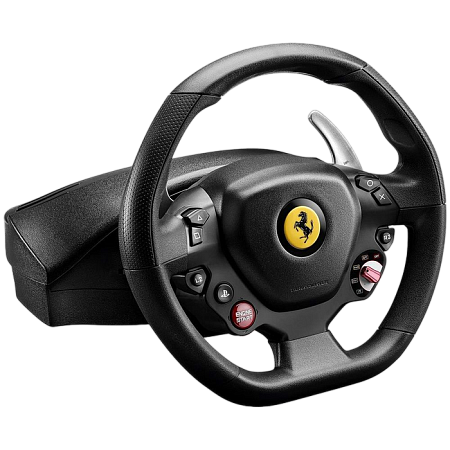 Wheel Thrustmaster T80 Ferrari 488 GTB Edition,11", 240 degree, 11 buttons, D-pad, 2-pedal pedal set
