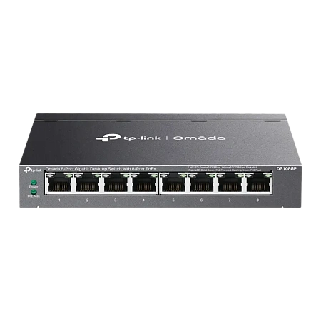 Сетевой коммутатор TP-LINK DS108GP, 8x IEEE 802.3af/at PoE+ Ports