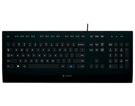 Клавиатура Logitech K280e, Проводное, Чёрный