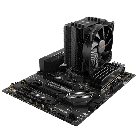 AC be quiet! "Pure Rock 2 Black" (19.1-26,8dBA, 1500RPM, 51.4 CFM, 120mm, PWM, 150W, 4x6 mm, 580g.) 