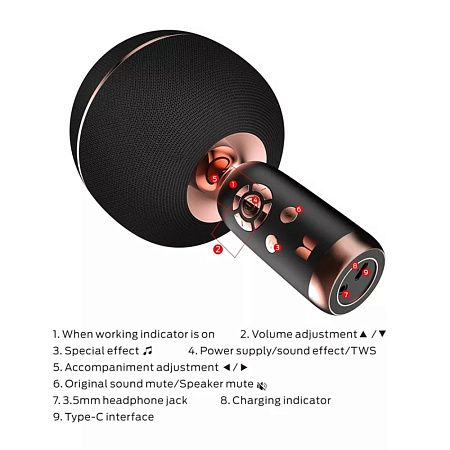 Monster Karaoke Microphone Superstar M97, Black