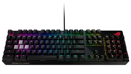 Gaming Keyboard Asus Strix Scope RX, Mechanical, RX Red Optica SW, RGB, PBT, IP57, USB Passthrough, 