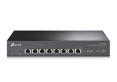 .8-port 10/100Mbps/1/2,5/10 Gbps Switch TP-LINK "TL-SX1008", steel case, Desk/Rackmount