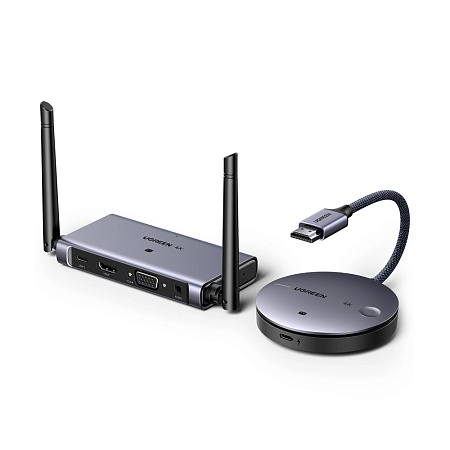 UGREEN Wireless HDMI Transmitter and Receiver 50M (4K@30Hz) | CM586, Gray