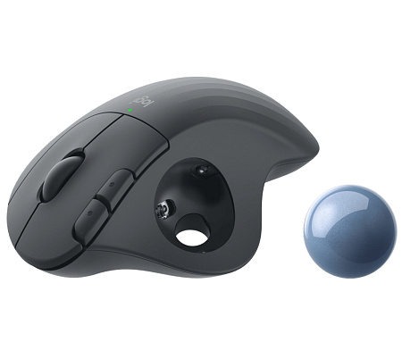 Wireless Trackball Mouse Logitech M575, 400-2000 dpi, 5 buttons, Ergonomic, 1xAA, Unifying, 2.4Ghz+B
