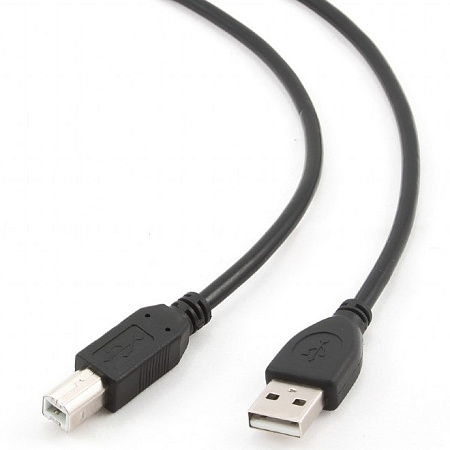 Адаптер USB Cablexpert CCP-USB2-AMBM-1M, USB Type-A/USB Type-B, 1м, Чёрный