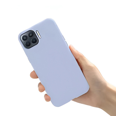 Helmet Case Liquid Silicone Oppo Reno 4 Lite, Purple