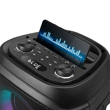 Partybox SVEN "PS-800" 100w, Black, Bluetooth, TWS, Bluetooth, FM, USB, microSD, 2x4400mA*h