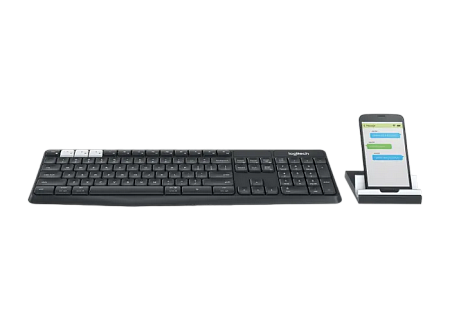 Клавиатура Logitech K375s, Беспроводное, Графитовый