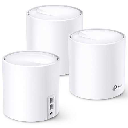 Whole-Home Mesh Dual Band Wi-Fi 6 System TP-LINK, "Deco X60(3-pack)", 3000Mbps, MU-MIMO, Gbit Ports