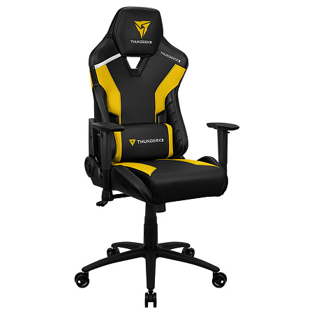 Gaming Chair ThunderX3 TC3 Black/Bumblebee Yellow, User max load up to 150kg / height 165-185cm