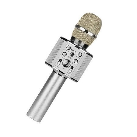 Karaoke Microphone HOCO "BK3" Silver, Wireless Karaoke Microphone HOCO "BK3" Silver, Wireless