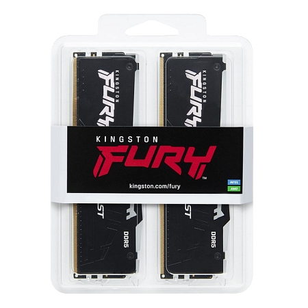.16GB DDR5-6000MHz  Kingston FURY Beast RGB (Kit of 2x8GB)  (KF560C40BBAK2-16), CL40-40-40, 1.35V, B