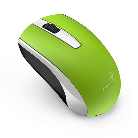 Wireless Mouse Genius ECO-8100, 1200 dpi, 3 buttons, Ambidextrous, 81g, BlueEye, Rechargeable, 2.4Gh