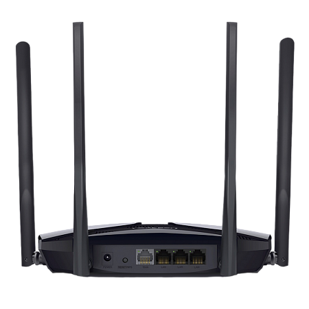 Wi-Fi 6 Dual Band Mercusys Router "MR80X", 3000Mbps, OFDMA, MU-MIMO, 3xGbit Ports Wi-Fi 6 Dual Band Mercusys Router "MR80X", 3000Mbps, OFDMA, MU-MIMO, 3xGbit Ports