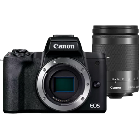 Беззеркальный фотоаппарат Canon EOS M50 Mark II + EF-M 18-150 IS, Чёрный