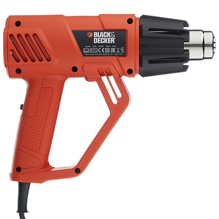 Heat Gun Black+Decker (KX2001K-QS) 2000W Kitbox, 500-600°C, 200 -500 l/min Heat Gun Black+Decker (KX2001K-QS) 2000W Kitbox, 500-600°C, 200 -500 l/min
