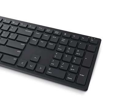 Wireless Keyboard & Mouse Dell KM5221W, Multimedia keys, 2.4Ghz, Russian, Black