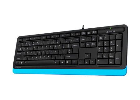 Keyboard A4Tech FK10, Multimedia Hot Keys, Laser Inscribed Keys , Splash Proof, 1.5m, USB, EN/RU/RO,