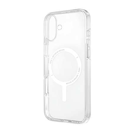 Uniq Case for iPhone 16 Plus Hybrid Clario (ECO) with Magclick Charging, Clear