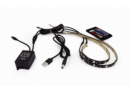 LED Strip Light USB, 2 x 50 cm, Cablexpert LED-2SU-RGB50-01