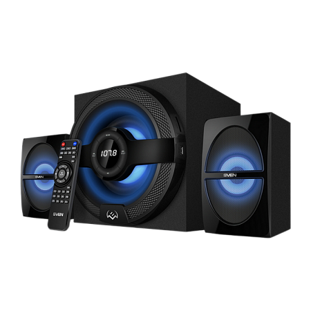 Speakers SVEN "MS-2085" SD-card, USB, FM, remote control, Bluetooth, Black, 60w/30w + 2x15w/2.1 Speakers SVEN "MS-2085" SD-card, USB, FM, remote control, Bluetooth, Black, 60w/30w + 2x15w/2.1