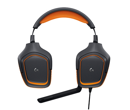 Игровая Гарнитура Logitech G231, Проводной аналоговый, Серый/Оранжевый