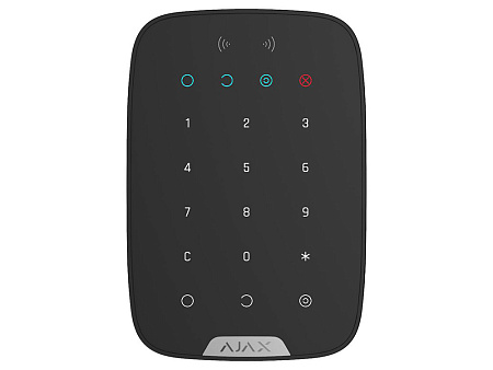 Беспроводная сенсорная клавиатура Ajax KeyPad Plus, Чёрный