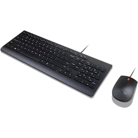 Клавиатура и мышь Lenovo 4X30L79912, Проводное, Чёрный