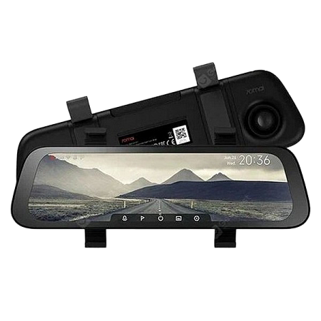 Автомобильный видеорегистратор 70mai Rearview Dash Cam Wide, 1080x 1920, Чёрный