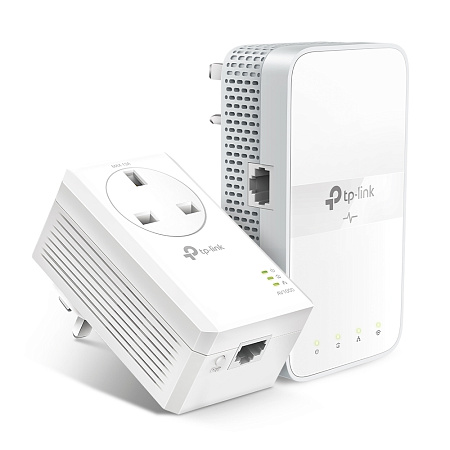 Wi-Fi + Powerline адаптер TP-LINK TL-WPA7617 KIT, AV1000, 1000 Мбит/с, Белый