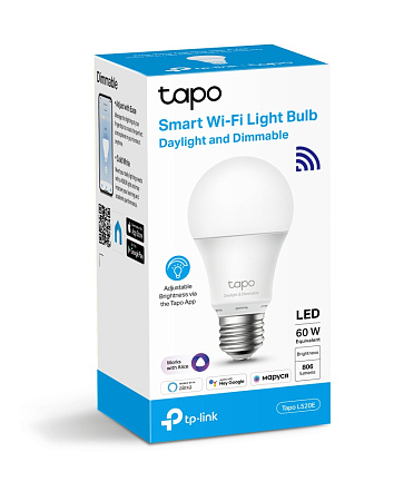 Умная лампочка TP-LINK Tapo L520E, E27, Белый