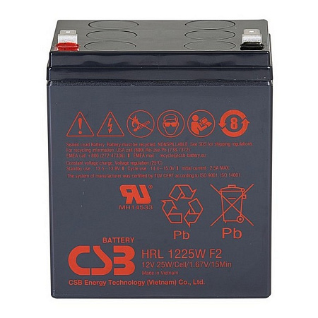 Аккумулятор для резервного питания CSB HRL1225W, 12В 6