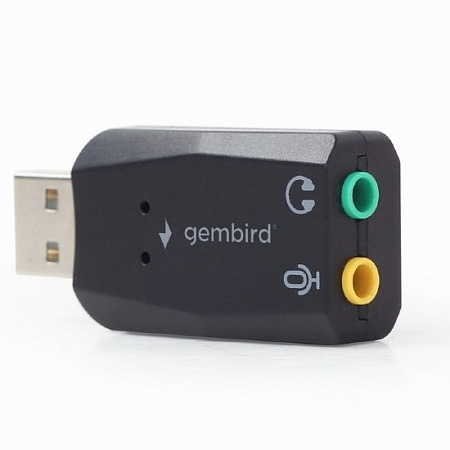 Звуковая карта Gembird SC-USB2.0-01, Чёрная