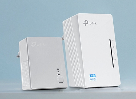 Wi-Fi + Powerline адаптер TP-LINK TL-WPA4220 KIT, AV600, 600 Mбит/c, Белый