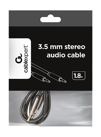 Аудиокабель Cablexpert CCAP-444-6, 3.5mm 3-pin (M) - 3.5mm 3-pin (M), 1,8м, Чёрный