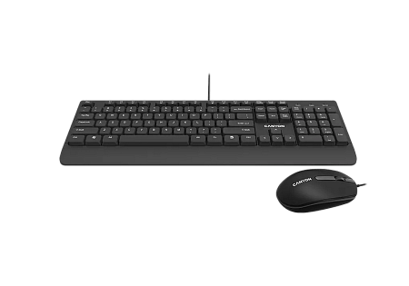 Клавиатура и мышь Canyon SET-14, Проводное, Чёрный