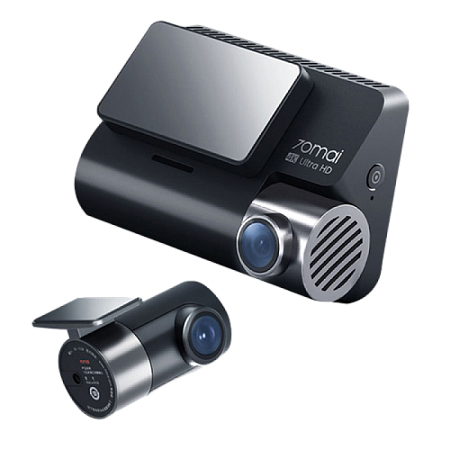 Комплект видеорегистраторов передней и задней панели автомобиля 70mai A800S, 3840 x 2160, Чёрный
